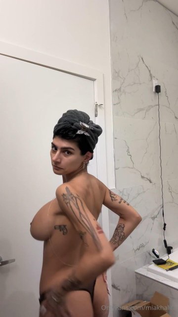 Mia Khalifa Nude Dressing OnlyFans Video Leaked - #20