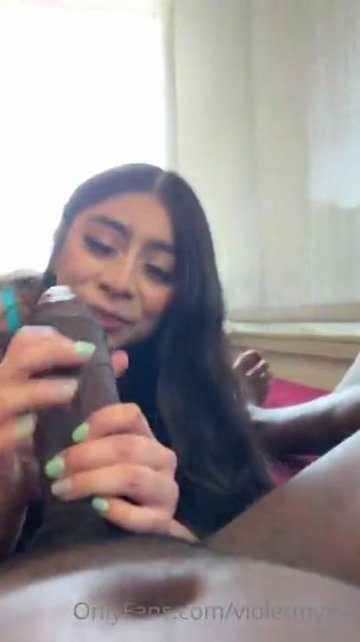 Violet Myers Nude POV Lingerie Blowjob OnlyFans Video Leaked - #10