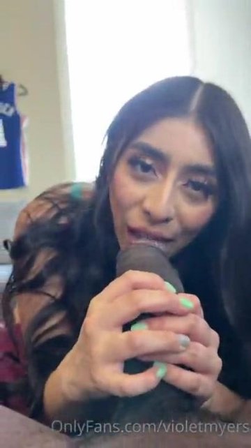 Violet Myers Nude POV Lingerie Blowjob OnlyFans Video Leaked - #2