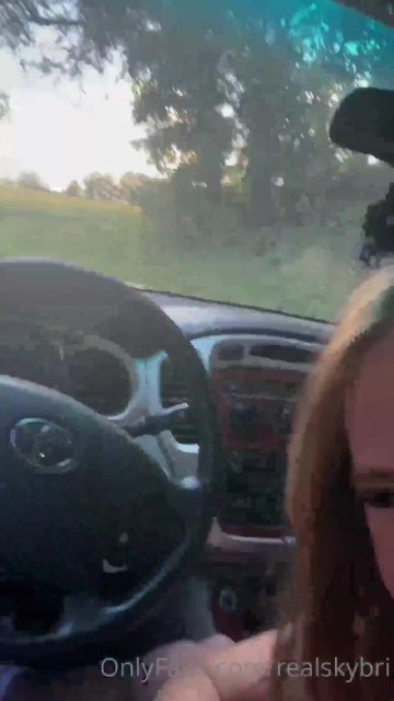 Sky Bri Nude Car Blowjob POV OnlyFans Video Leaked - #3
