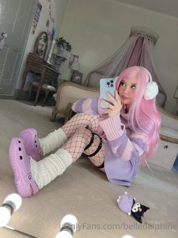Belle Delphine Purple Crocs Full Onlyfans Set Leaked - #145