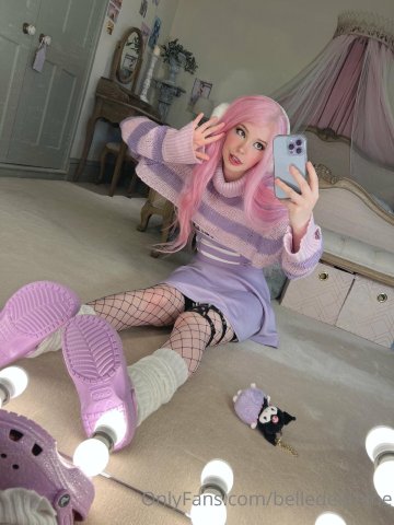 Belle Delphine Purple Crocs Full Onlyfans Set Leaked - #101