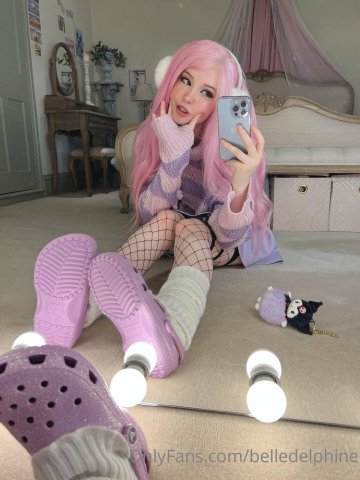 Belle Delphine Purple Crocs Full Onlyfans Set Leaked - #2