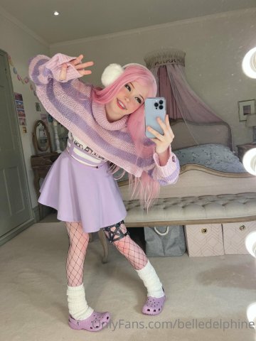 Belle Delphine Purple Crocs Full Onlyfans Set Leaked - #95
