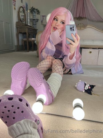 Belle Delphine Purple Crocs Full Onlyfans Set Leaked - #40