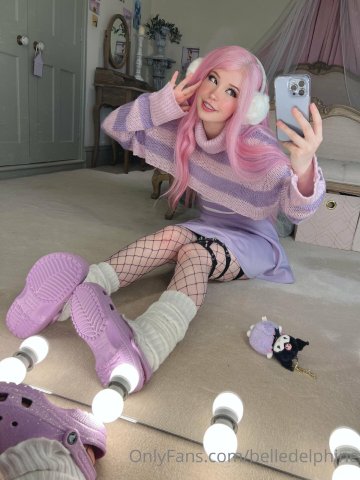 Belle Delphine Purple Crocs Full Onlyfans Set Leaked - #157