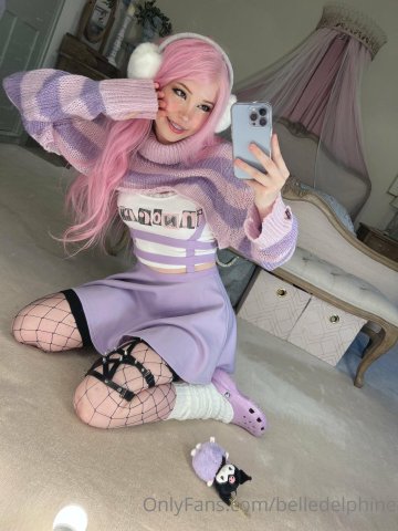 Belle Delphine Purple Crocs Full Onlyfans Set Leaked - #5