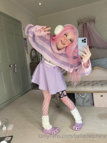 Belle Delphine Purple Crocs Full Onlyfans Set Leaked - #173