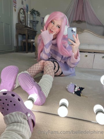 Belle Delphine Purple Crocs Full Onlyfans Set Leaked - #100