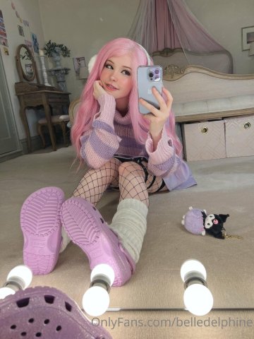 Belle Delphine Purple Crocs Full Onlyfans Set Leaked - #194