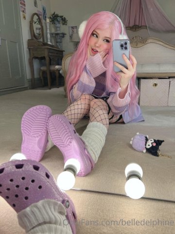 Belle Delphine Purple Crocs Full Onlyfans Set Leaked - #77