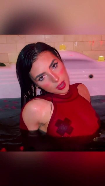 Andrea Botez Nipple Pasties Wet Bodysuit Video Leaked - #5