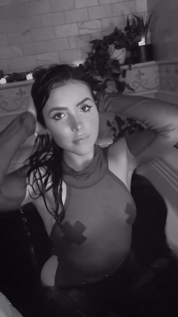 Andrea Botez Nipple Pasties Wet Bodysuit Video Leaked - #4