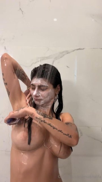 Mia Khalifa Nude Shower Shaving OnlyFans Video Leaked - #13