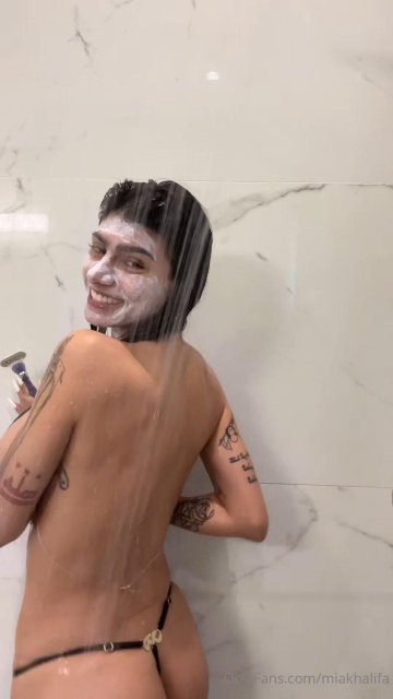 Mia Khalifa Nude Shower Shaving OnlyFans Video Leaked - #31