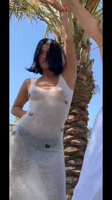 Charli D’Amelio Nude Tits See-Through Video Leaked - #6