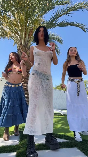 Charli D’Amelio Nude Tits See-Through Video Leaked - #13