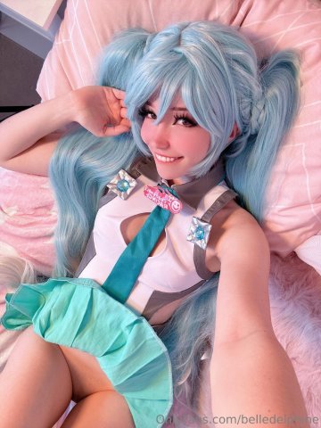 Belle Delphine Nude Miku Cosplay Onlyfans Set Leaked - #2