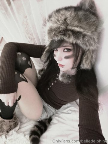 Belle Delphine Sexy Emo Raccoon Onlyfans Set Leaked - #13