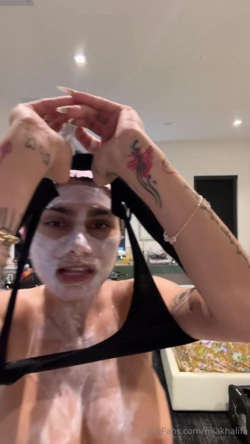 Mia Khalifa Nude Shower Prep OnlyFans Video Leaked - #22