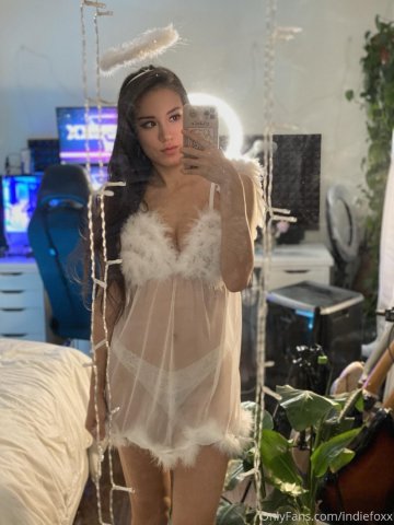 Indiefoxx Angel Lingerie Selfies Onlyfans Set Leaked - #4