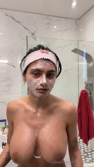 Mia Khalifa Nude Shower Prep Part 2 OnlyFans Video Leaked - #9