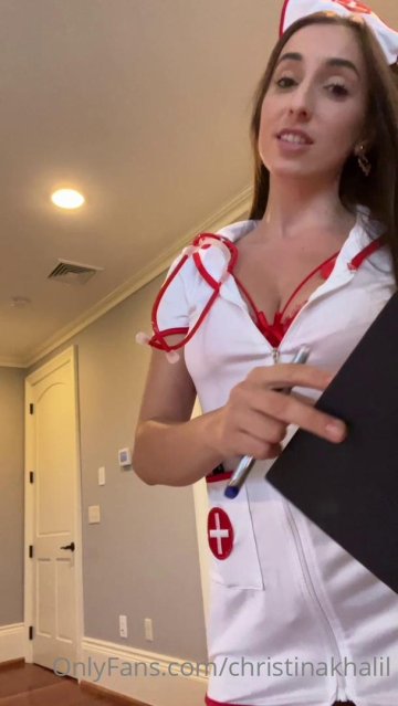 Christina Khalil Naughty Nurse PPV Onlyfans Video Leaked - #17