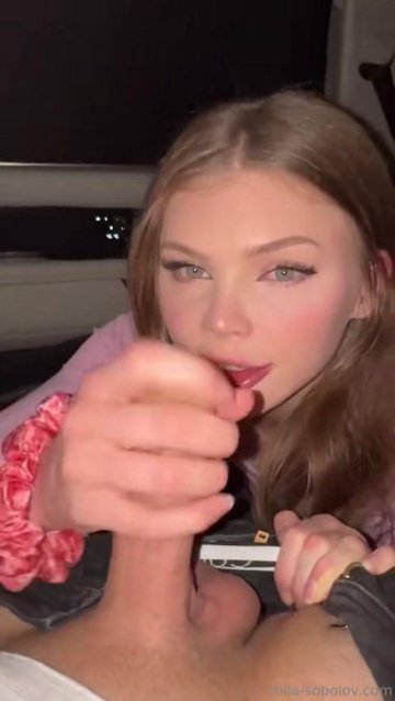 Mila Sobolov Car Blowjob OnlyFans Video Leaked - #8