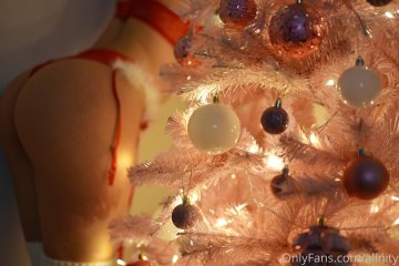 Alinity Nude Christmas Lingerie Onlyfans Set Leaked - #20