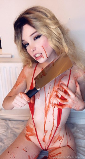 Belle Delphine Nude Red Slingshot Bikini Onlyfans Set Leaked - #89