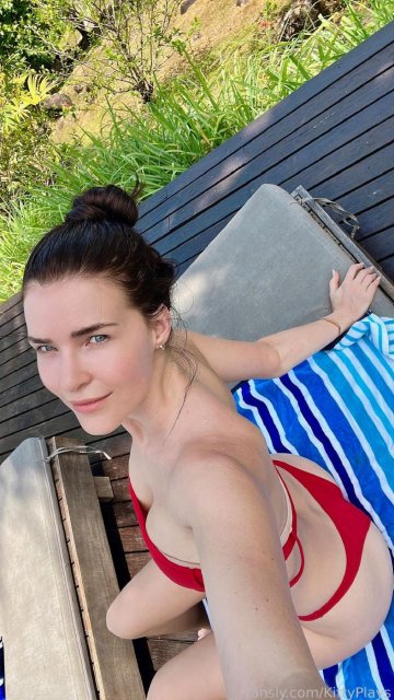 KittyPlays Sexy Red Bikini Vacation Fansly Set Leaked - #5