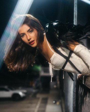 Andrea Botez Sexy Dress Fishnet Set Leaked - #3