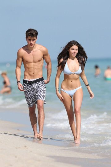 Madison Beer Bikini Camel Toe Public Beach Set Leaked - #21