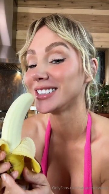 Sara Jean Underwood Banana Blowjob OnlyFans Video Leaked - #2
