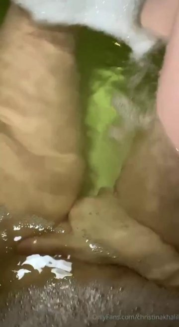 Christina Khalil Bath Pussy Masturbation Onlyfans Video Leaked - #7