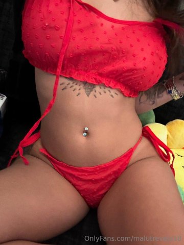 Malu Trevejo Sexy See-Through Red Outfit Onlyfans Set Leaked - #6