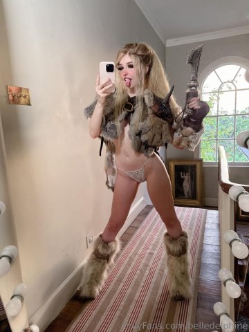 Belle Delphine Sexy Viking Cosplay Onlyfans Set Leaked - #48