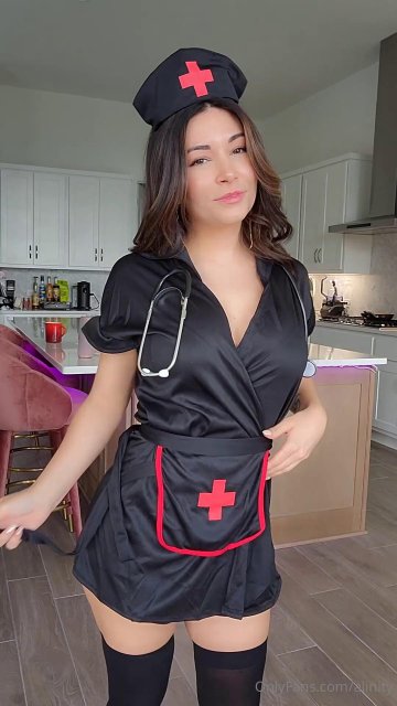 Alinity Nude Nurse Costume Strip Onlyfans Video Leaked - #10