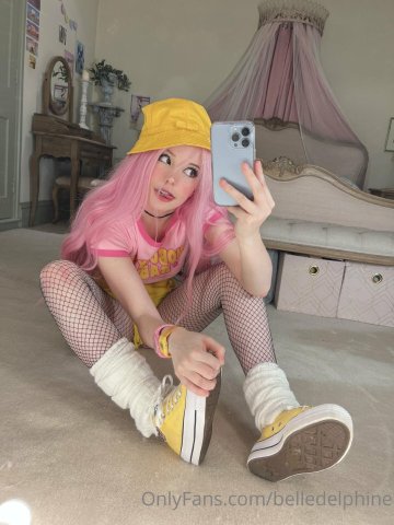 Belle Delphine Yellow Hat Full Onlyfans Set Leaked - #15