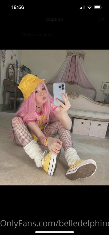 Belle Delphine Yellow Hat Full Onlyfans Set Leaked - #90