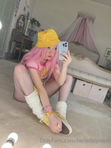 Belle Delphine Yellow Hat Full Onlyfans Set Leaked - #45
