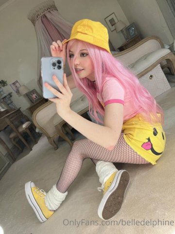 Belle Delphine Yellow Hat Full Onlyfans Set Leaked - #85