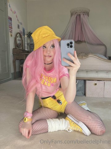 Belle Delphine Yellow Hat Full Onlyfans Set Leaked - #71