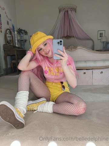 Belle Delphine Yellow Hat Full Onlyfans Set Leaked - #76