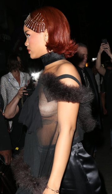 Rihanna Candid See-Through Nipple Slip Photos Leaked - #5