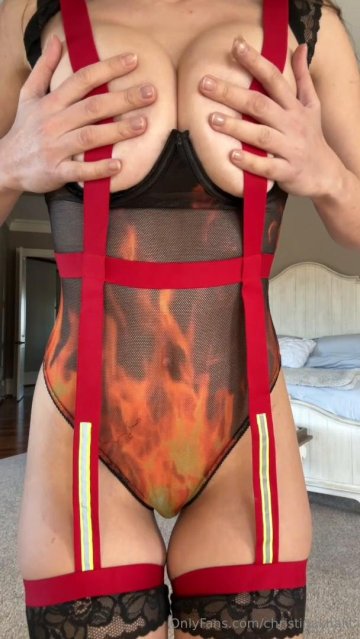 Christina Khalil Topless Firefighter Teasing Onlyfans Video Leaked - #2