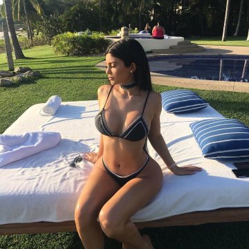 Kylie Jenner Thong Bikini Pool Candid Set Leaked - #6
