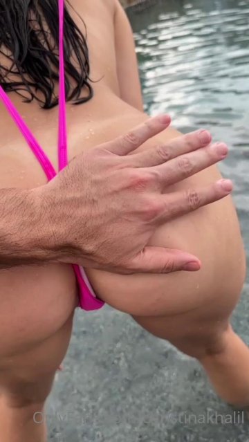 Christina Khalil BG Pussy Tease Pool PPV Onlyfans Video Leaked - #7