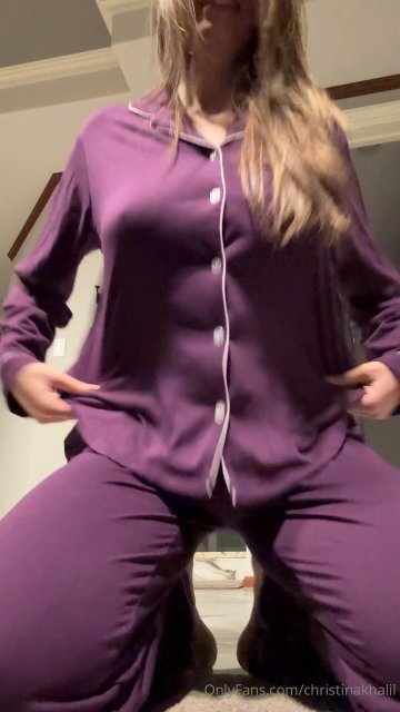 Christina Khalil Ass Thong Pajamas Strip Onlyfans Video Leaked - #4