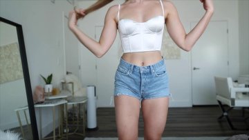 Caroline Zalog Sheer Bodysuit Try On Haul Onlyfans Video - #9